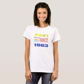 1963最高の年から私の誕生日美しいデザイン Tシャツ (正面フル)