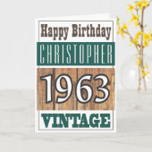 1963生まれ年のグリーティングカード カード (黄色い花)