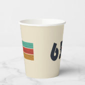 1963生まれ年のヴィンテージ誕生日ギフト 紙コップ (左)