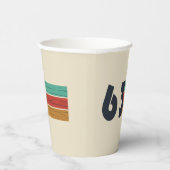 1963生まれ年のヴィンテージ誕生日ギフト 紙コップ (右)