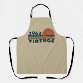 1963生まれ年のヴィンテージ エプロン (正面)