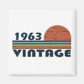 1963生まれ年のヴィンテージ マグネット (正面)