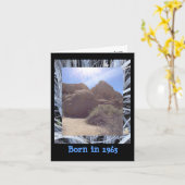 1963生まれ年の誕生日おもしろい事実 カード (黄色い花)