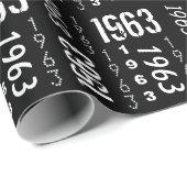 1963生まれ年の誕生日年のラッピング紙 ラッピングペーパー (ロールコーナー)