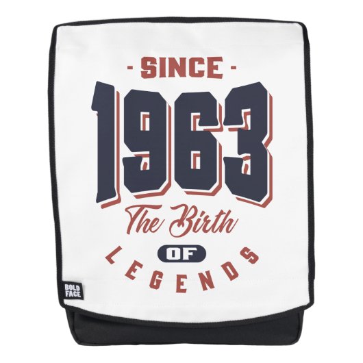 1963生まれ年誕生日 バックパック (正面)