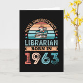 1963生まれ年60誕生日本愛人ギフト カード (黄色い花)