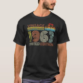 1963生まれ年9月のヴィンテージギフト Tシャツ (正面)