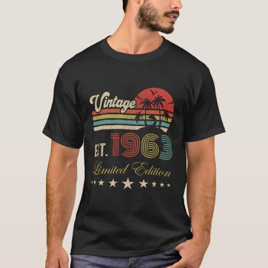 1963生まれ 60日 Tシャツ (正面)