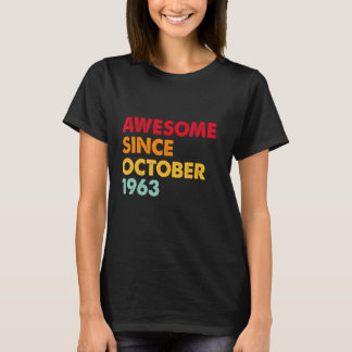 1963素晴らし年10月以来59誕生日59年 Tシャツ