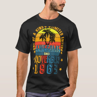 1963素晴らし年11月以来ヴィンテージ58誕生日 Tシャツ
