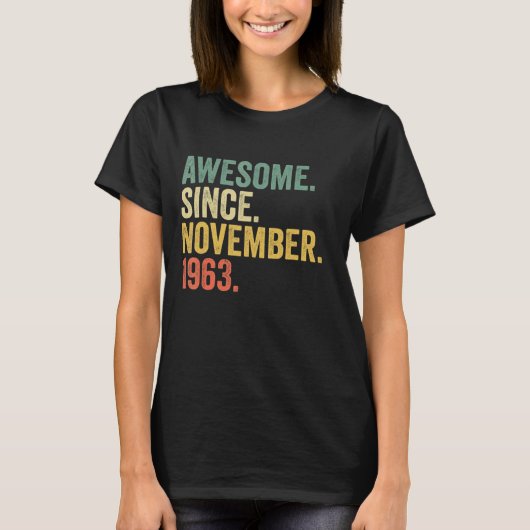 1963素晴らし年11月以来59歳の贈り物59t tシャツ (正面)