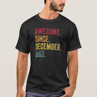 1963素晴らし年12月59日誕生日59年 Tシャツ