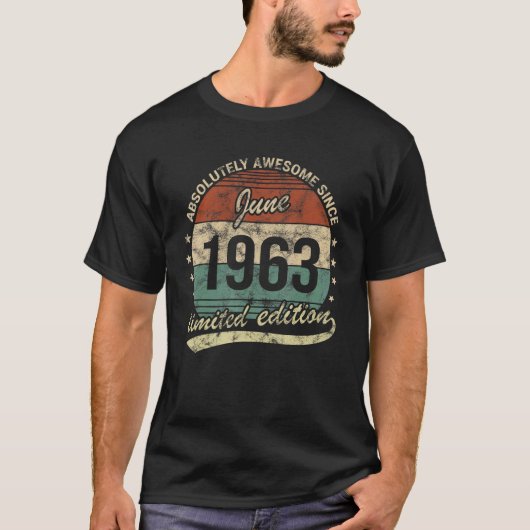1963素晴らし年6月以来の絶対誕生 Tシャツ (正面)