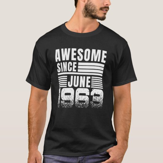 1963素晴らし年6月59誕生日以降 Tシャツ (正面)