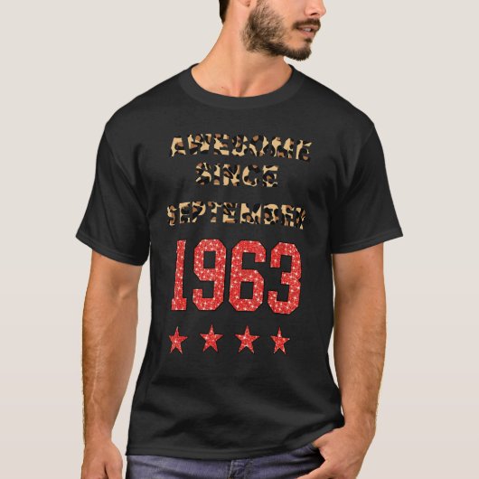 1963素晴らし年9月以来Leopard 1963年9月 Tシャツ (正面)