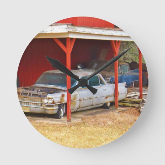 1963銀製のSadanのdeville ラウンド壁時計 (正面)