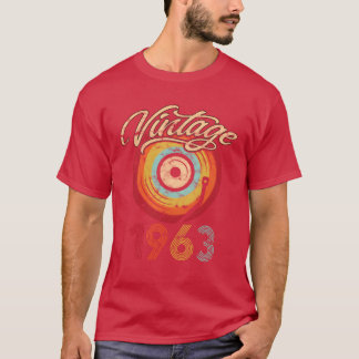 1963 誕生日 ビニール ヴィンテージ レトロ Tシャツ