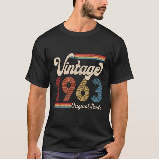 1963 1963製生まれ1963用 Tシャツ (正面)