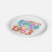 1963 60誕生日以来Groovy ペーパープレート (アングル)