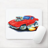1963-64年のコルベットの赤車 マウスパッド (マウス)