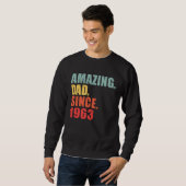 1963 Amazing Dad Since 1963 スウェットシャツ (正面フル)