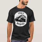 1963 Chevrolet Impala Lowrider Chevy Low Rider Car Tシャツ (正面)