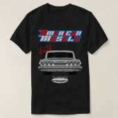 1963 Impala,Rockabilly,rusty,distressed,garage man Tシャツ (デザイン正面)