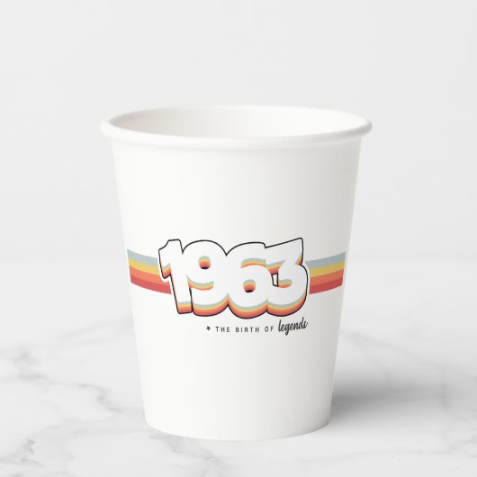 1963 The birth of legends 紙コップ (正面)