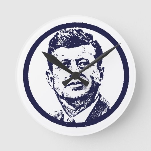 1963JFK ラウンド壁時計 (正面)
