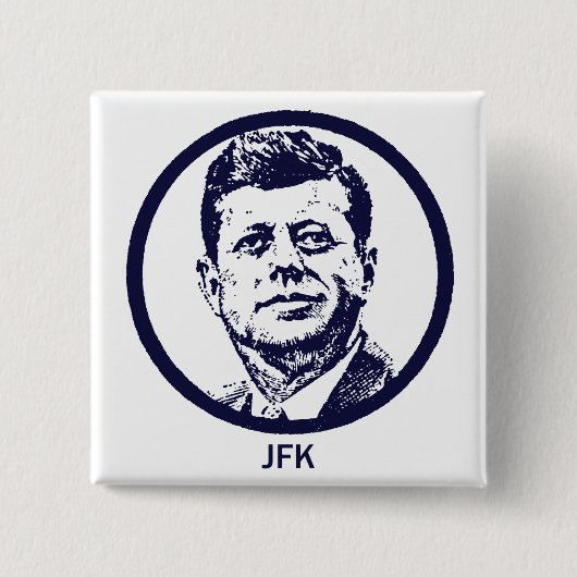 1963JFK 缶バッジ (正面)