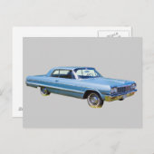 1964シボレーインパラアンティーク車 ポストカード (正面/裏面)