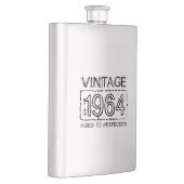 1964ステンレス鋼フラスコ |ヴィンテージ誕生日 フラスク (右)