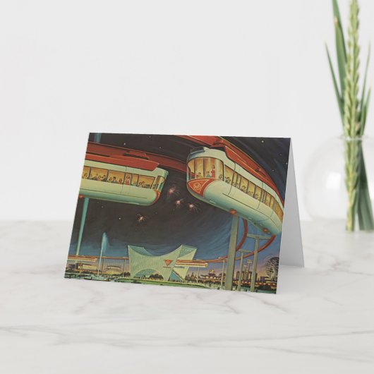 1964ニューヨークワールドフェアモノレール カード (正面)