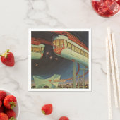 1964ニューヨークワールドフェアモノレール スタンダードカクテルナプキン (インサイチュ)