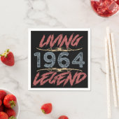 1964リビングレジェンド60誕生日 スタンダードカクテルナプキン (インサイチュ)