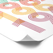 1964ヴィンテージスタイル誕生日 ポスター (角)