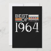 1964ヴィンテージ56th誕生日アニバーサリーギフト 招待状 (正面)