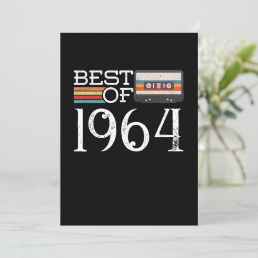 1964ヴィンテージ56th誕生日アニバーサリーギフト 招待状 (スタンド正面)