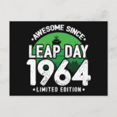 1964年からすごい うるう年2月29日 誕生日 ポストカード (正面)