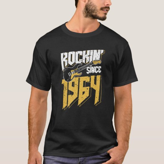 1964年からロックンロックヴィンテージファン58th Bir Tシャツ (正面)