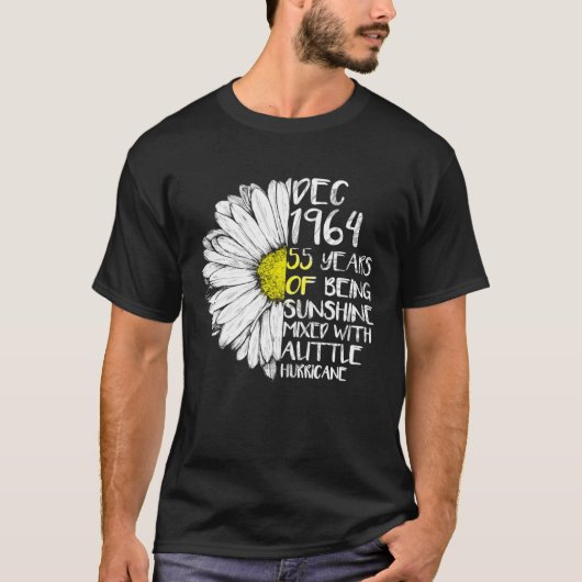 1964年に作られた12月の女の子55thサンシャインハリケーン tシャツ (正面)
