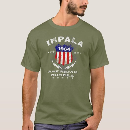 1964年のインパラのアメリカ筋肉v3 tシャツ (正面)