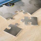 1964年のシボレー・インパラ車および米国旗 ジグソーパズル (側面)