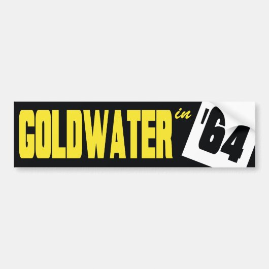 1964年のバリーGoldwaterのヴィンテージのバンパーステッカー バンパーステッカー (正面)