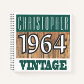 1964年の名前ヴィンテージ・ノートブック ノートブック (正面)