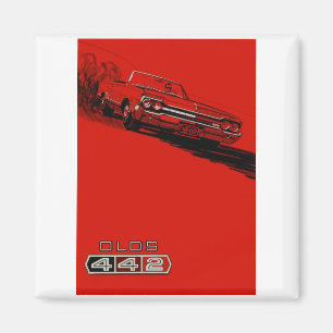 1964年のOldsmobile 442ポスター再生 マグネット
