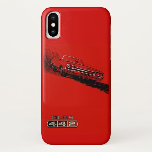 1964年のOldsmobile 442ポスター再生 Case-Mate iPhoneケース (裏面)