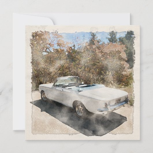 1964年コルビア・コンバーチブル・ウォーター・カラー・グリーティング・カード シーズンカード (正面)