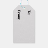 1964年レトロストライプヴィンテージポスター ギフトタグ (裏面)