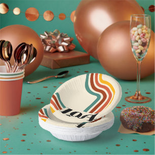 1964年レトロストライプヴィンテージポスター ペーパーボウル